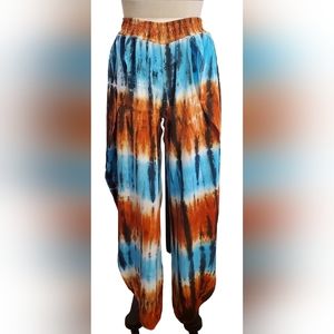Uluwatu Hand Made Tie Dye Boho‎ Festival Pants Size S/M